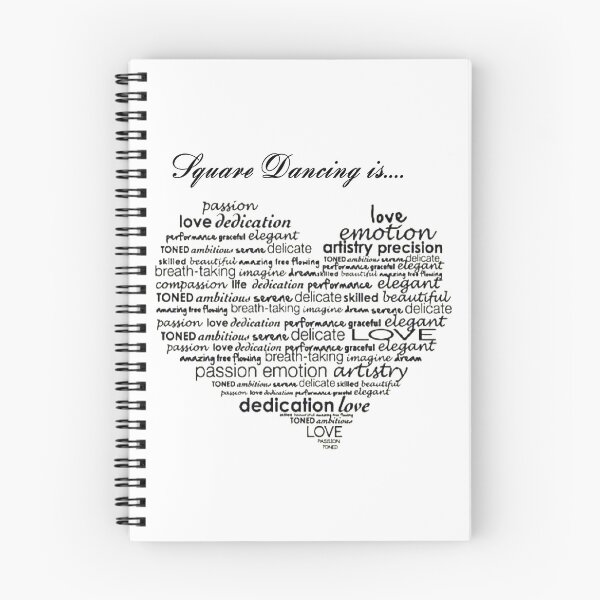 Item preview, SQD Is Heart BLK designed and sold by Square Dancing Gifts & Merchandise.
