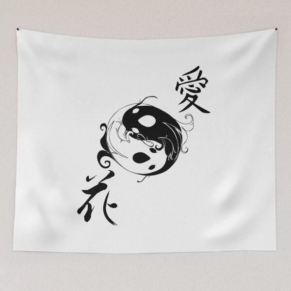 Item preview, Ying Yang Koi Fish butterfly Shirt Nishikigoi Japanese Gift Japan love designed and sold by CHAMSING INK.