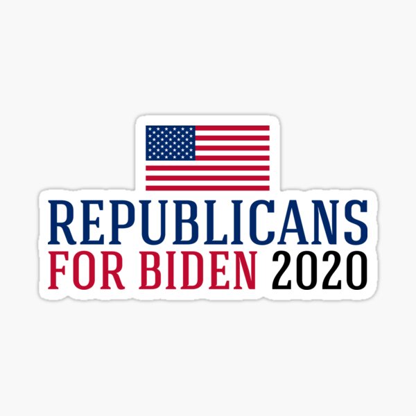 Republicans for Biden 2020 Sticker