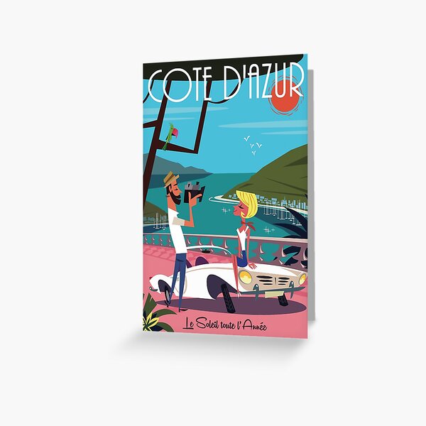Item preview, Cote d'Azur poster designed and sold by GAGodel.