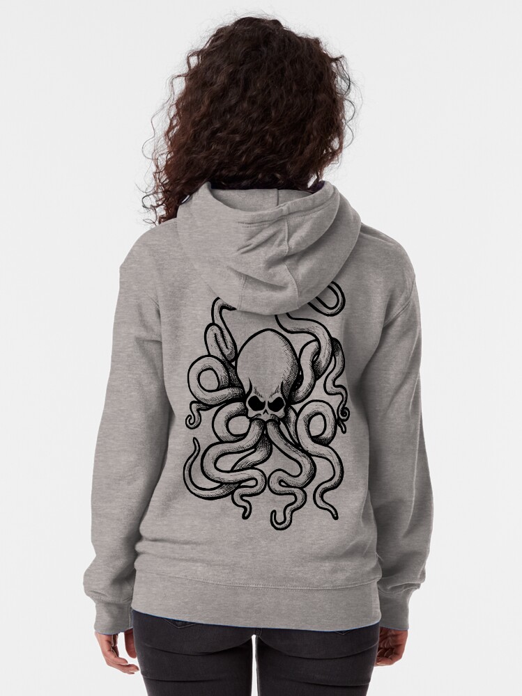 Thumbnail 2 of 5, Zipped Hoodie, Skulltopus designed and sold by TheRandomFactor.
