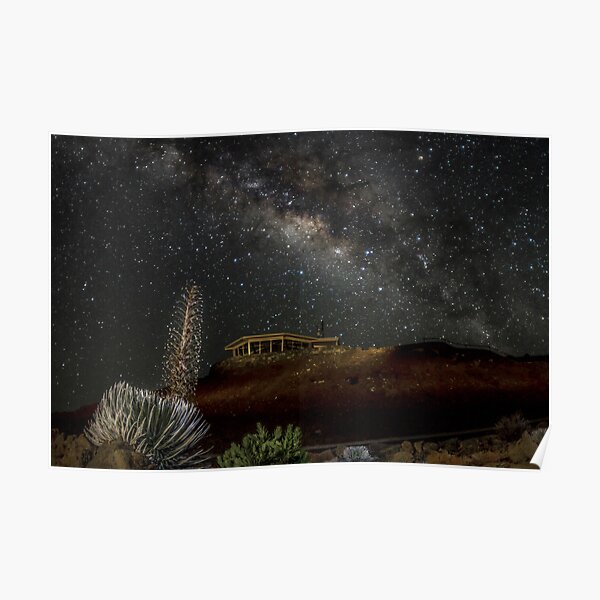 Milky Way over Haleakala Poster