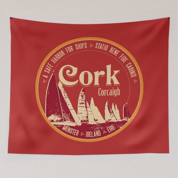 Item preview, Cork City Ireland T-Shirt + Sticker designed and sold by ROADTROOPER.