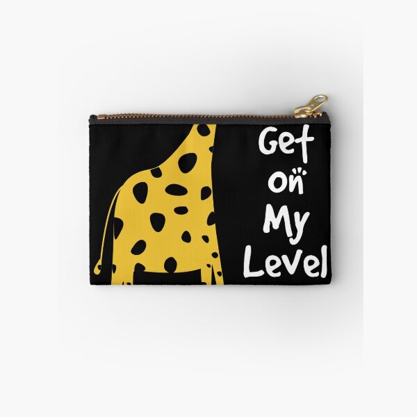 Item preview, Giraffe Lover Gift Design Get On My Level Pun Gift design designed and sold by Lisbob.
