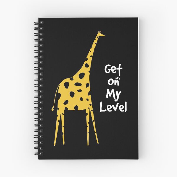 Item preview, Giraffe Lover Gift Design Get On My Level Pun Gift design designed and sold by Lisbob.