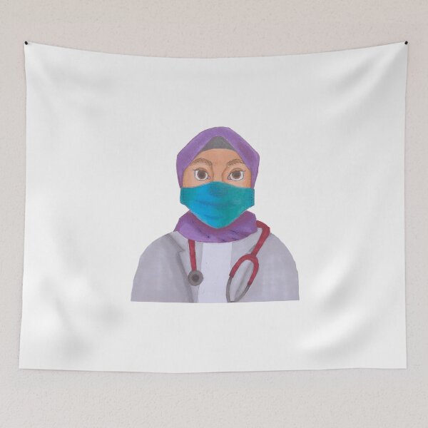 Item preview, Hijabi Masked Doctor Art designed and sold by Marsketches711.