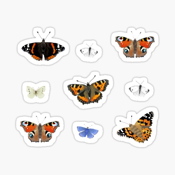 Item preview, Butterfly stickers designed and sold by katherineblower.