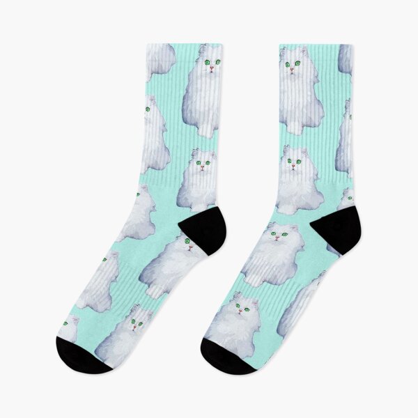 Item preview, Persian Cat White Kitten with green eyes Chinchilla designed and sold by ElegantCat.
