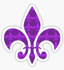 fleur de lis pattern Sticker