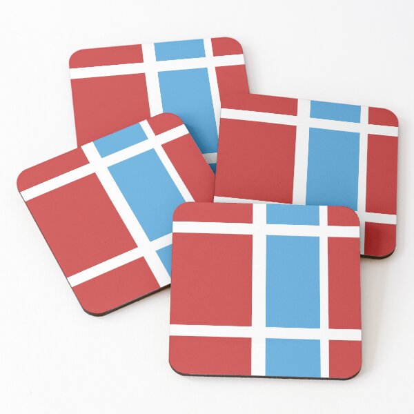 Item preview, Chequered line red and blue pattern designed and sold by zcabask.
