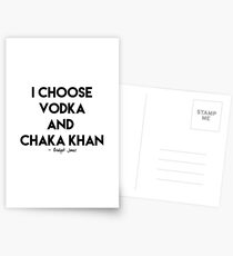 Vodka & Chaka Khan Postcards