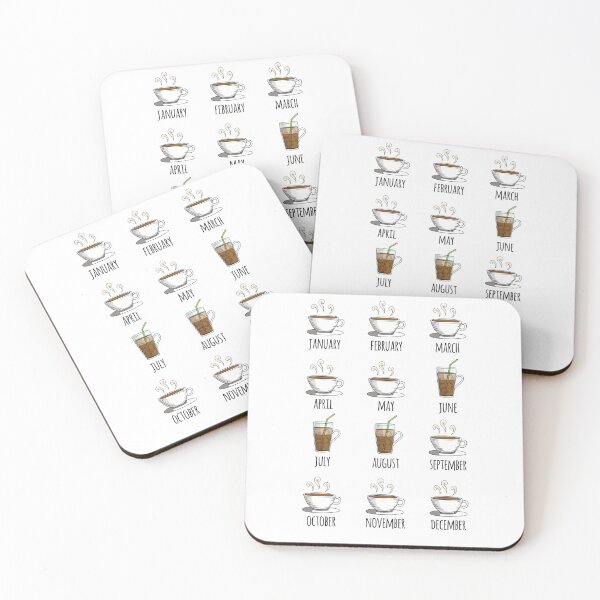 Item preview, Coffee Throughout the Year designed and sold by printadorable.
