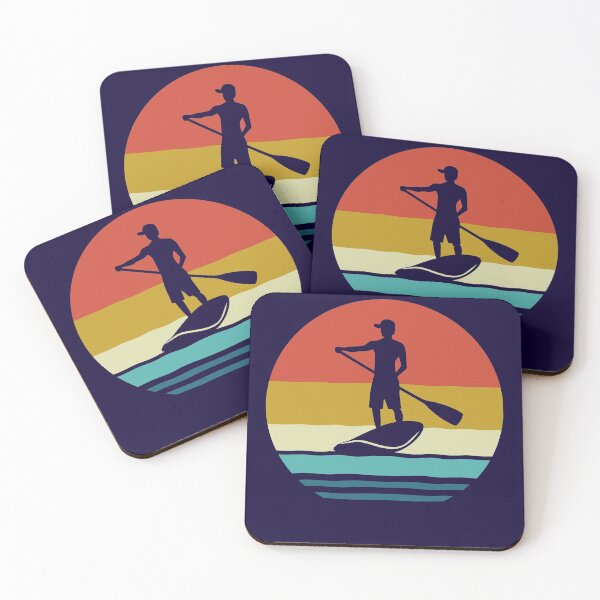 Item preview, Paddleboarding - Vintage Retro Paddleboarder - Paddleboarding Gift designed and sold by HappyTees Lab.