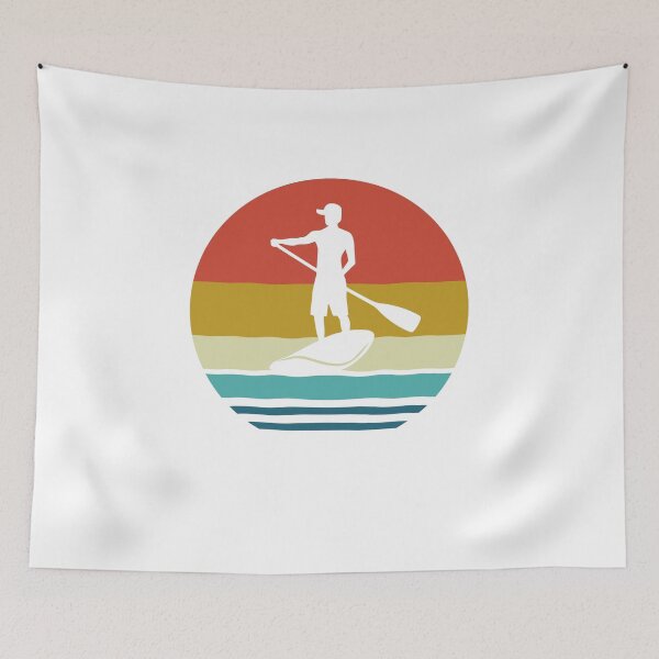 Item preview, Paddleboarding - Vintage Retro Paddleboarder - Paddleboarding Gift designed and sold by HappyTees Lab.
