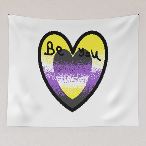 Item preview, NonBinary be you heart designed and sold by pokemon99883.