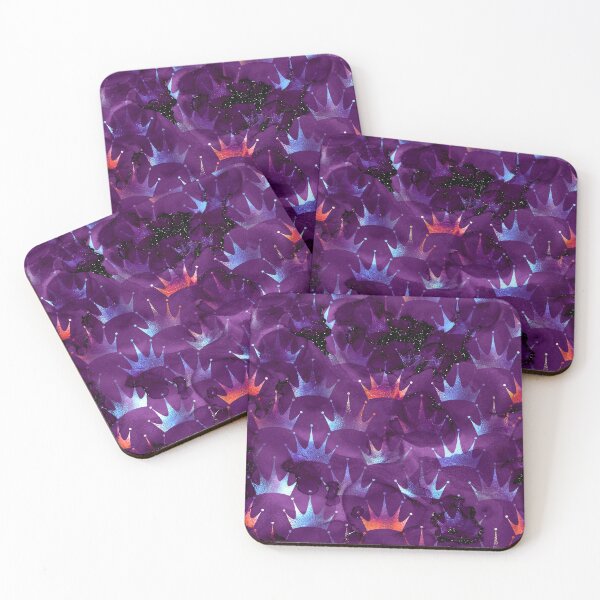 Item preview, Purple Crown Abstract Pattern  designed and sold by MyTribePatterns.