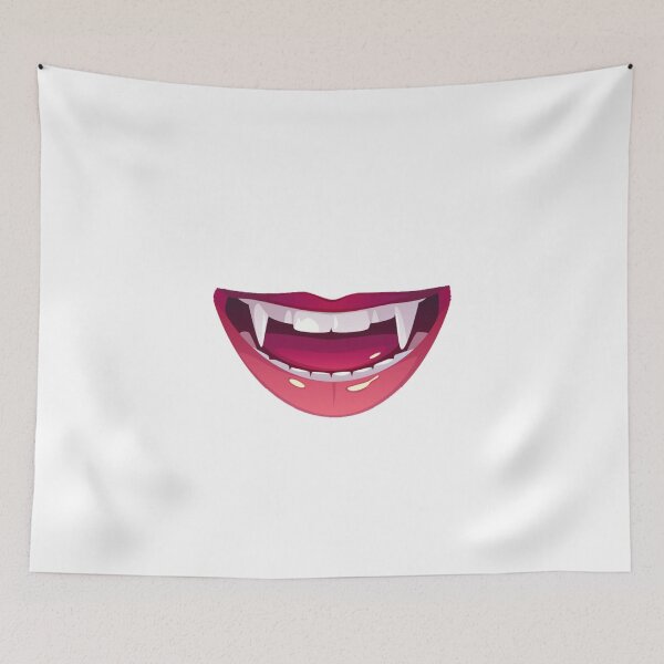 Item preview, Funny Vampire Mouth illustration designed and sold by Amineharoni.