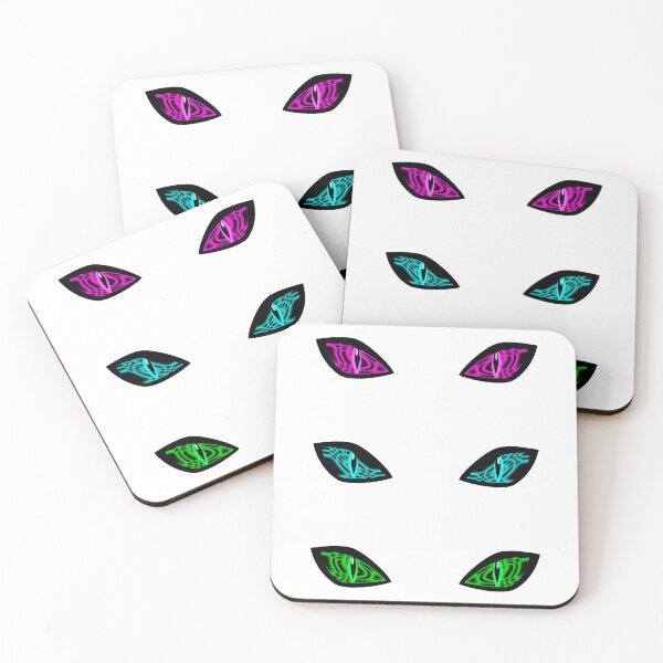 Item preview, Mysterious and Mesmerizing Cool Beast Trio Eye Pair With Pattern of Black Shade designed and sold by vineeth.