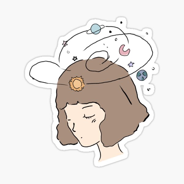 "Girl Aesthetic" Sticker by atipro Redbubble