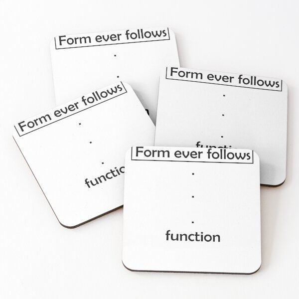 Item preview, Form ever follow function designed and sold by Archtshirt.