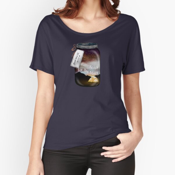Reach for the Stars Mason Jar Tatra Cottage Relaxed Fit T-Shirt