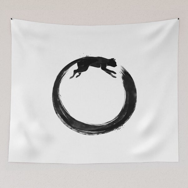 Item preview, Sumie Enso Cat designed and sold by Tobe Fonseca®.