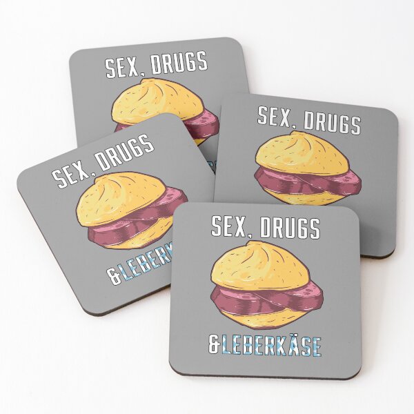 Item preview,  Drugs and Leberkäse - Meatloaf Sandwich - Perfect gift for Bavaria and Leberkäse fans. designed and sold by ArticaDesign.