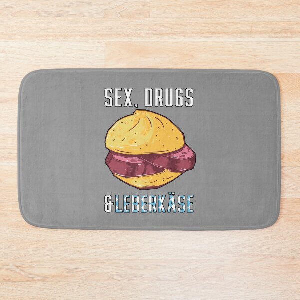 Item preview,  Drugs and Leberkäse - Meatloaf Sandwich - Perfect gift for Bavaria and Leberkäse fans. designed and sold by ArticaDesign.