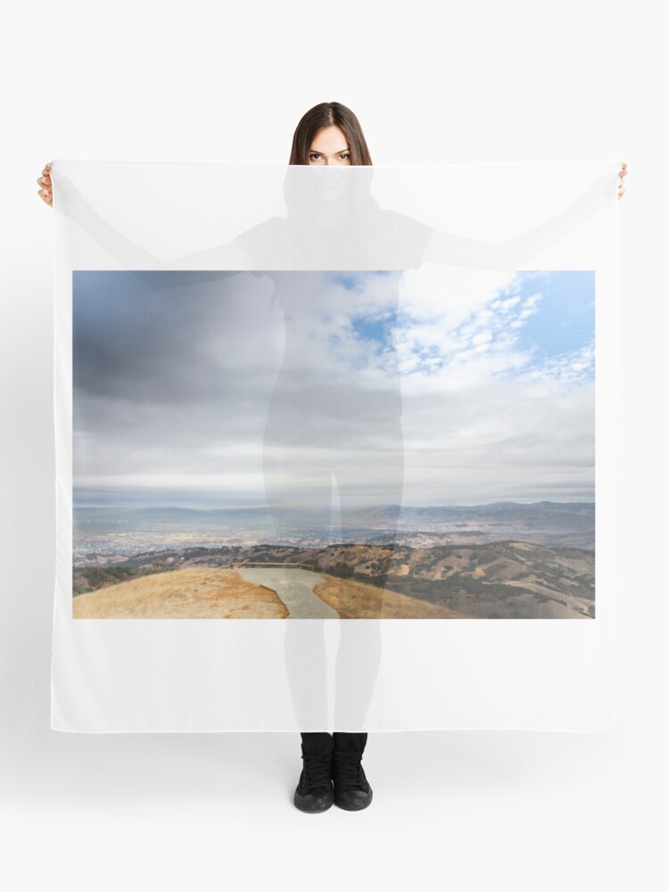 Thumbnail 1 of 3, Scarf, San Jose Overlook 1 designed and sold by littleoldhag.