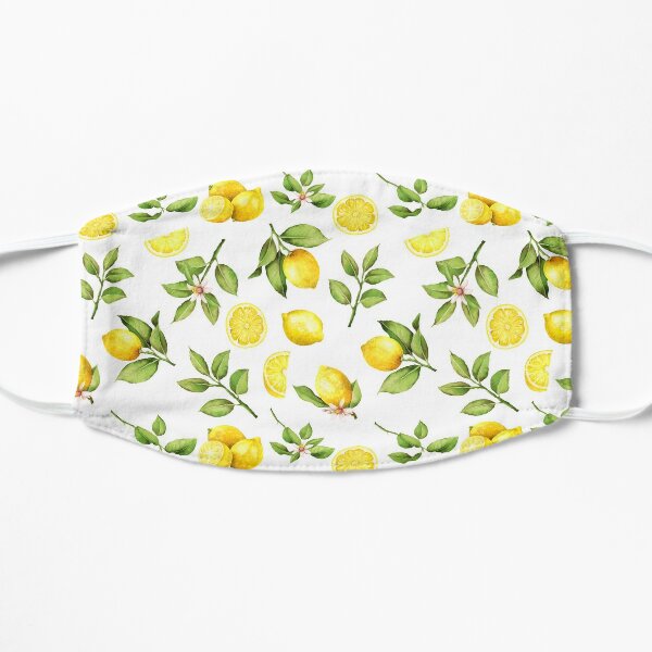 Summer Lemons Flat Mask