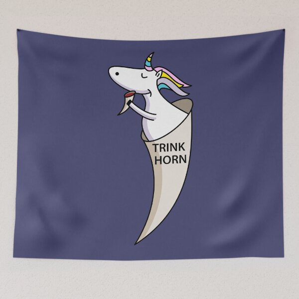 Item preview,  Funny unicorn drinking horn designed and sold by spontania.