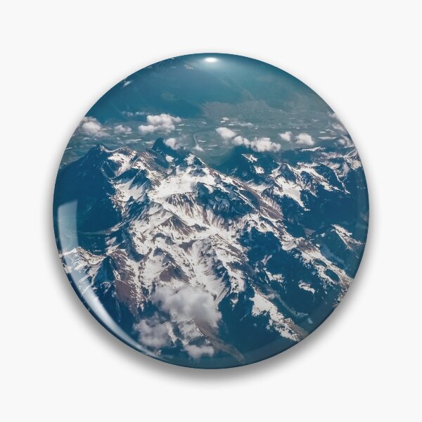 Item preview, The view from the plane on the snowy tops of the Alpine mountains. France designed and sold by Alexander Sorokopud.