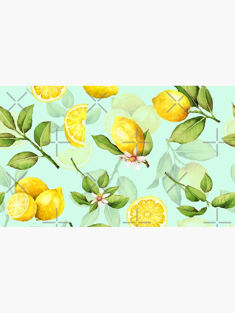 Summer Lemons turqouise by UtArt