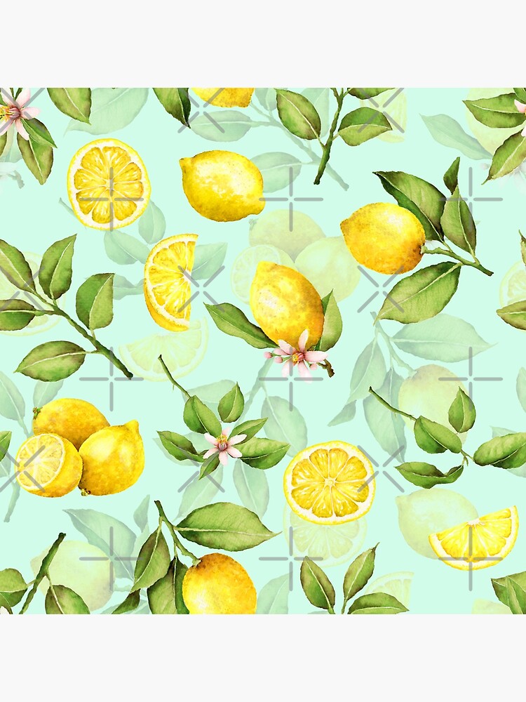 Summer Lemons turqouise by UtArt