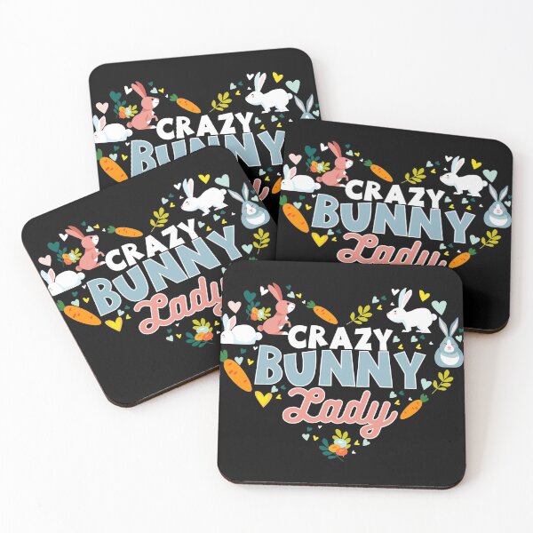 Item preview, Love Bunnies Crazy Bunny Lover Gift graphic  print designed and sold by Lisbob.