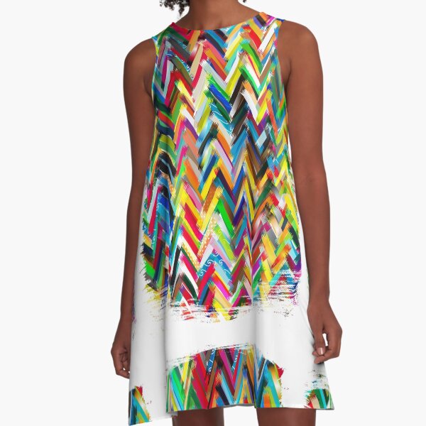 Item preview, colorfull chevrons designed and sold by kharma zero.