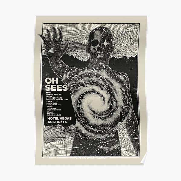thee Oh Sees tour art Poster