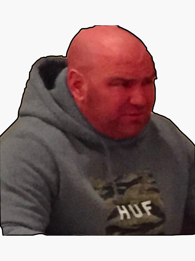 Dana White Tomato Face Mma Meme Sticker For Sale By Brerlappin Redbubble