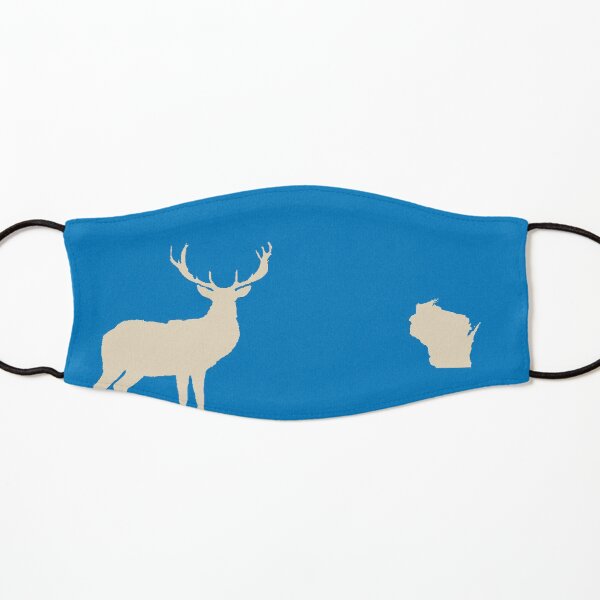 Wisconsin Deer Blue Mask Kids Mask