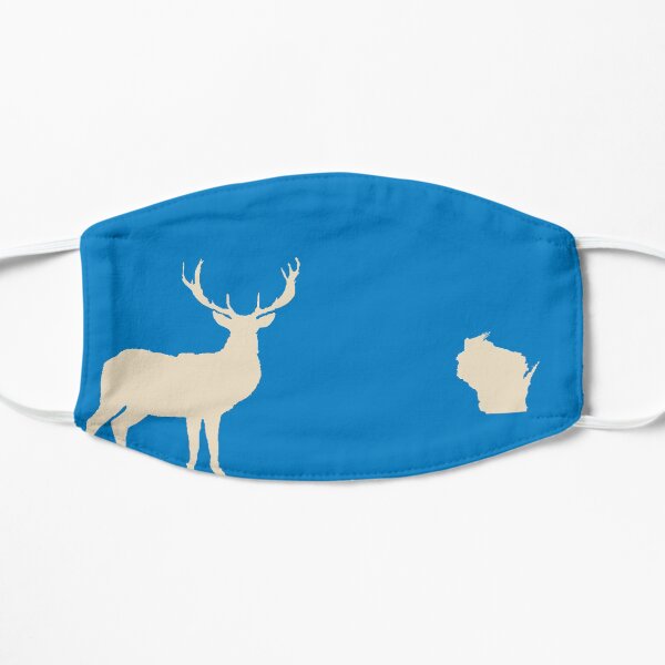 Wisconsin Deer Blue Mask Flat Mask