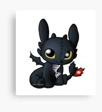 Chibi Toothless Canvas Print