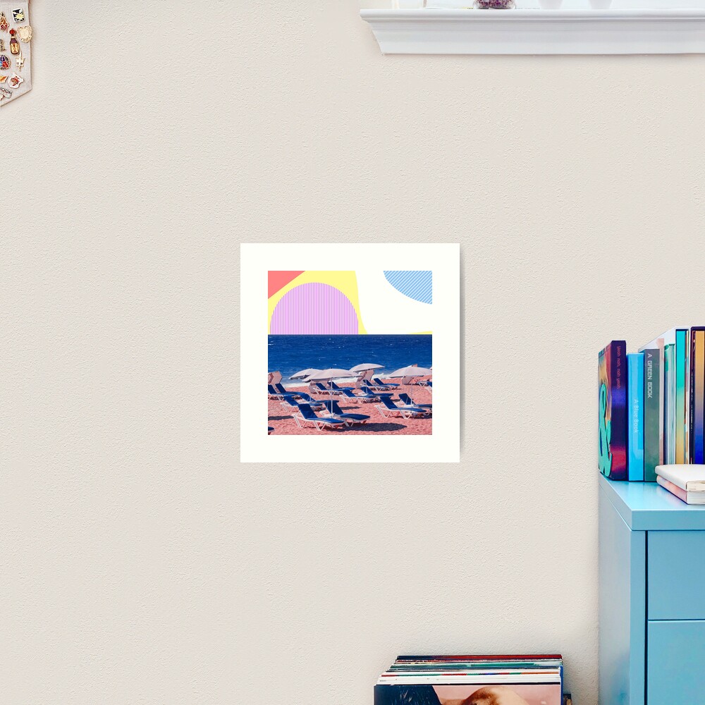 Surreal Beach Near The Ocean Art Print