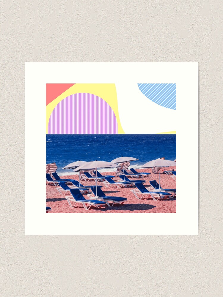 Alternate view of Surreal Beach Near The Ocean Art Print