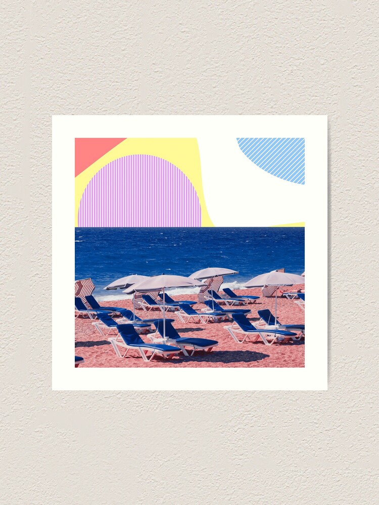 Alternate view of Surreal Beach Near The Ocean Art Print