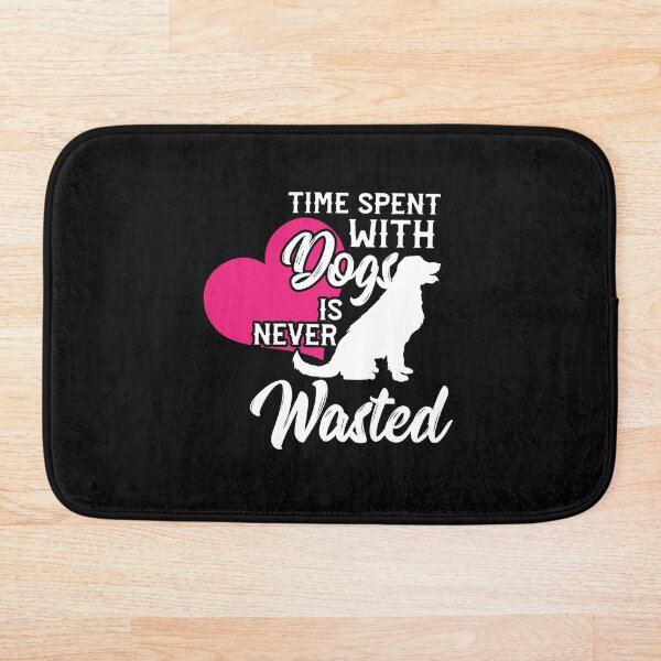 Item preview, Time Spent With Dogs Is Never Wasted Concept. Vintage Unique Colorful Design. Retro Adventure Hipster Art designed and sold by CampTreeAdv.