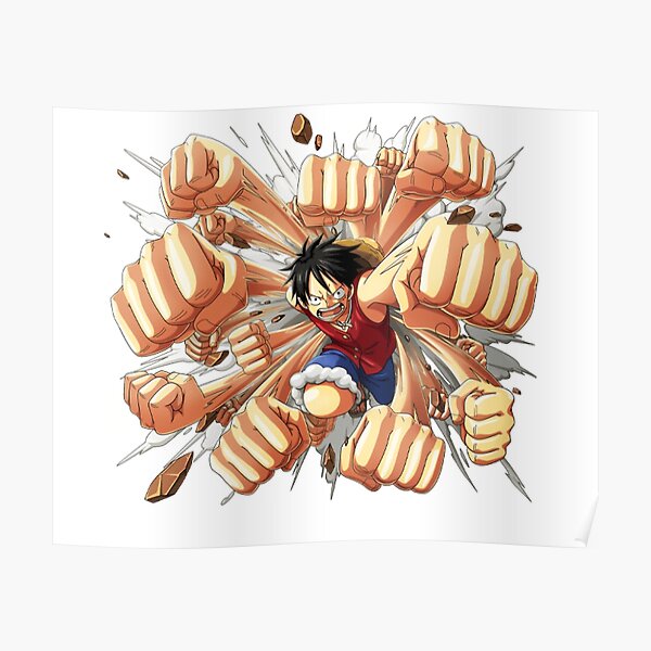Monky D Luffy Posters Redbubble