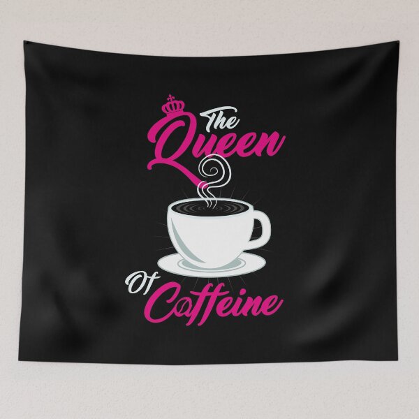 Item preview, Coffee Lover Gift " The Queen Of Coffeine Shirt "  designed and sold by kammoe.