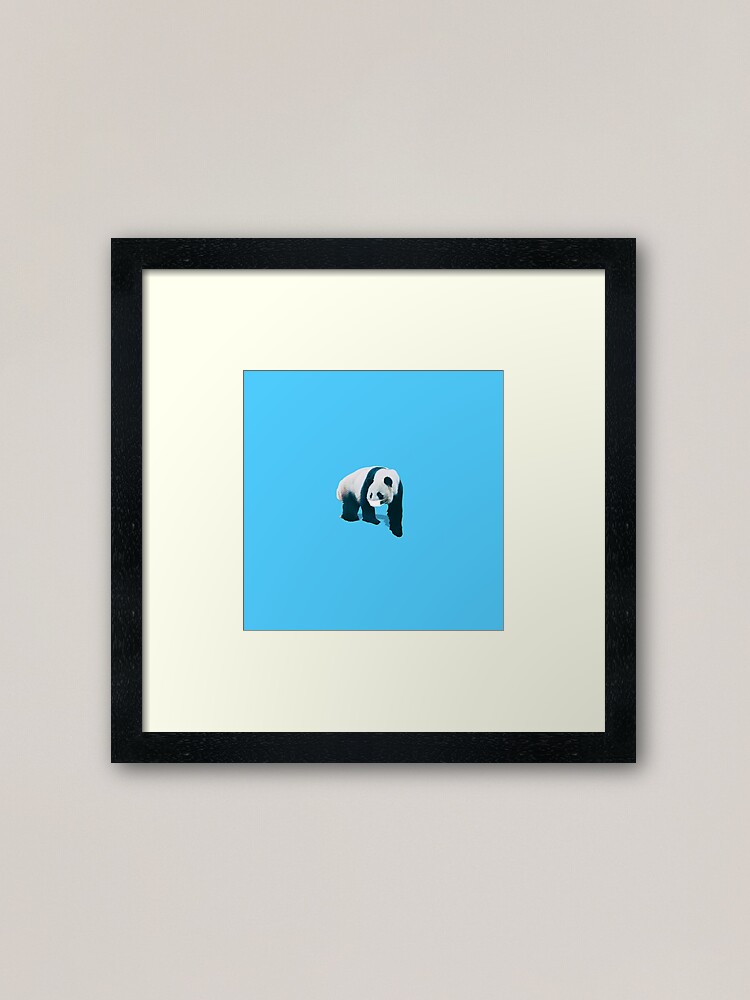 Alternate view of Panda in face mask Framed Art Print
