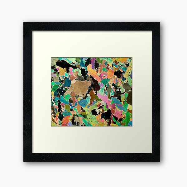 Item preview, Lewisian Gneiss (Hornblendite from Avernish, Scotland), Rock Thin Section Microscope Photo Geology Gift designed and sold by SciArtImages.