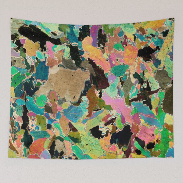 Item preview, Lewisian Gneiss (Hornblendite from Avernish, Scotland), Rock Thin Section Microscope Photo Geology Gift designed and sold by SciArtImages.